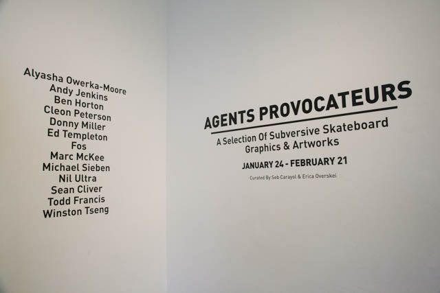 Subliminal Projects: Agents Provocateurs opening