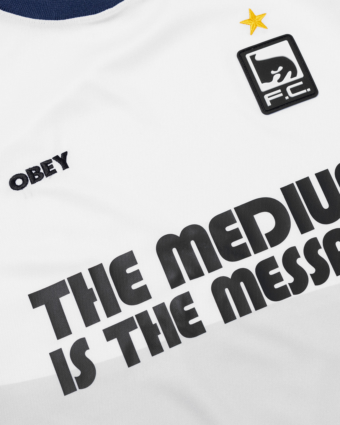 OBEY FC INTL JERSEY white/black