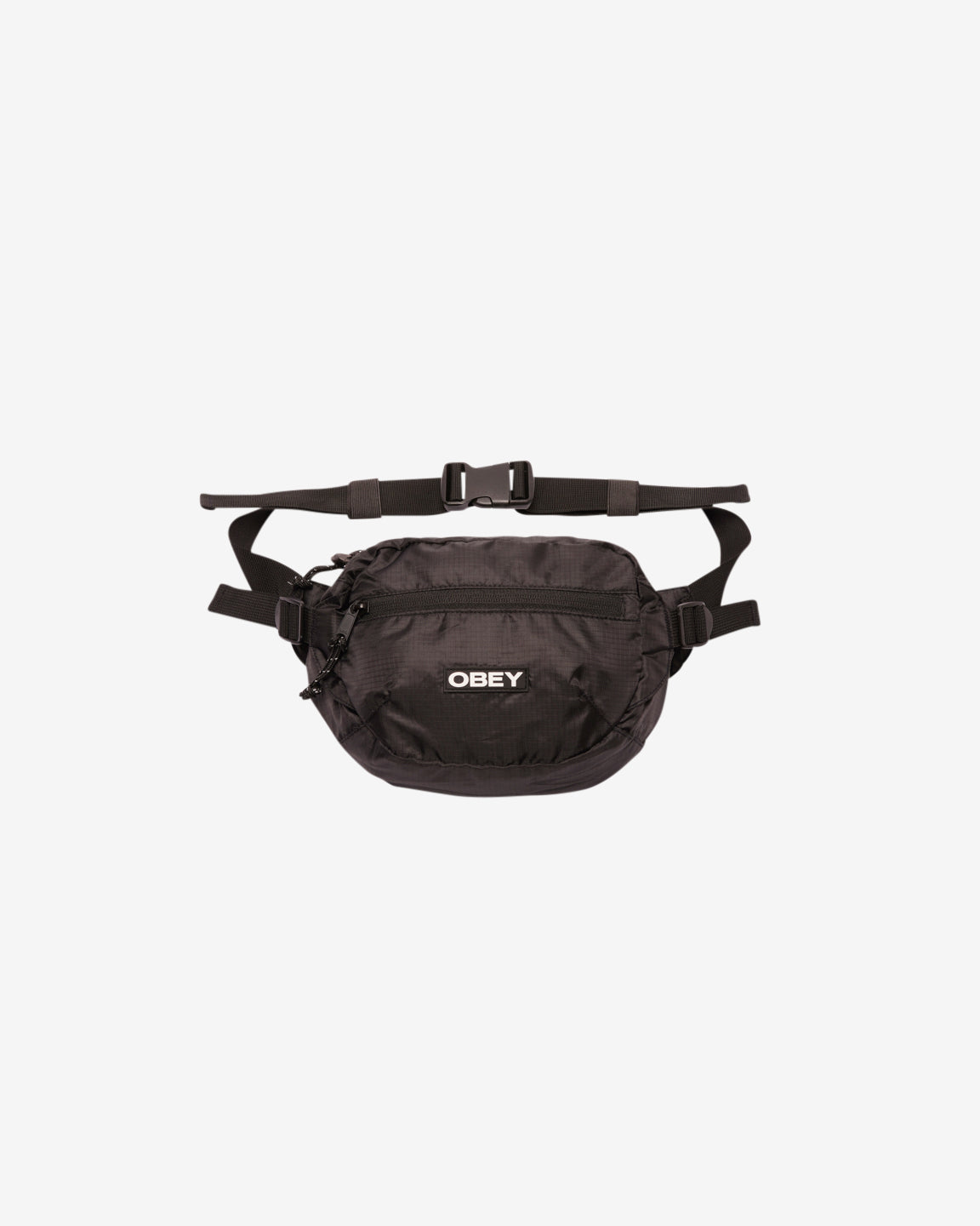 obey commuter waist bag black (zoomed)