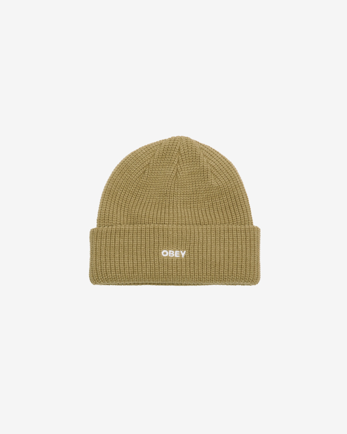 obey future beanie khaki (zoomed)