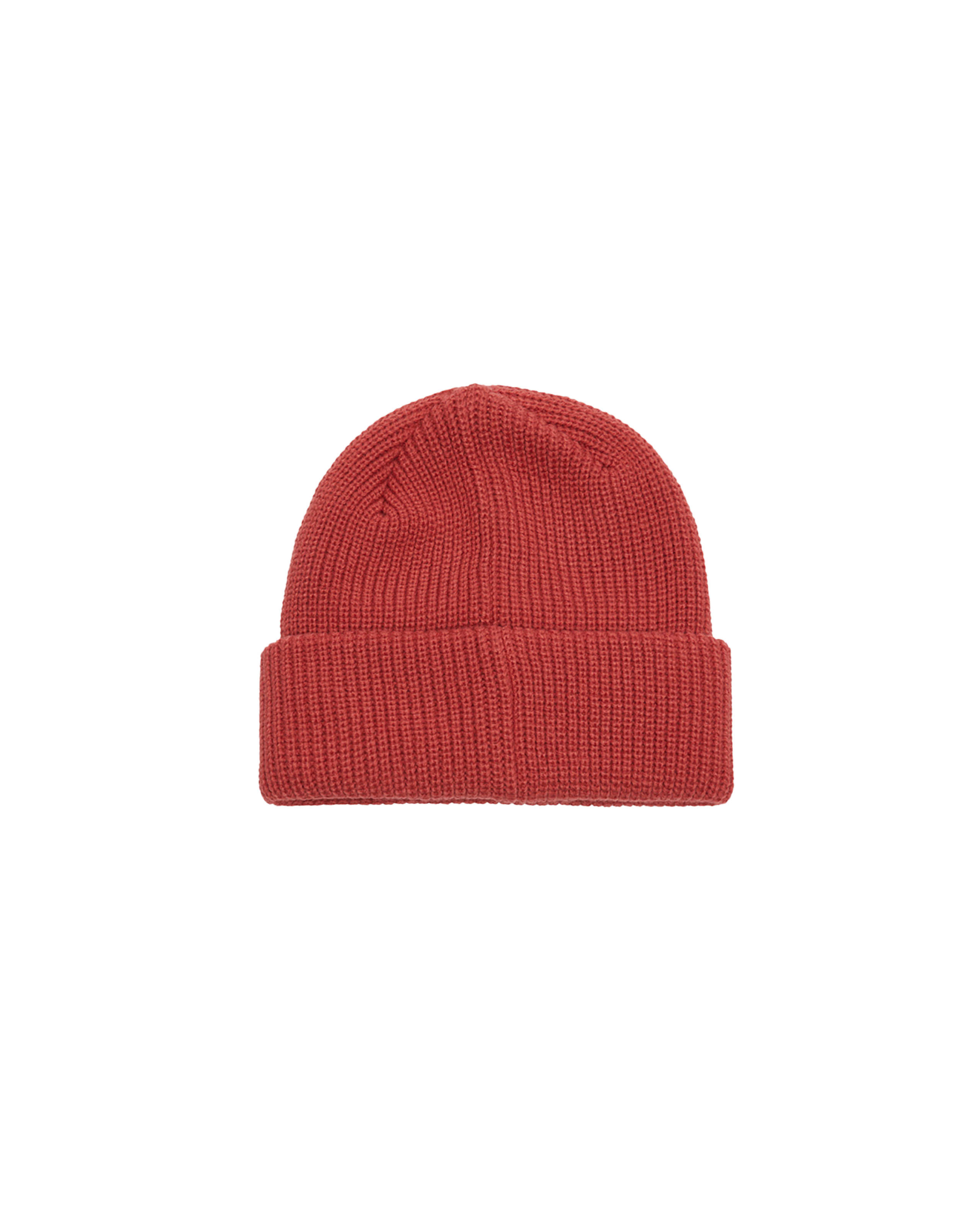 obey future beanie mineral red (zoomed)