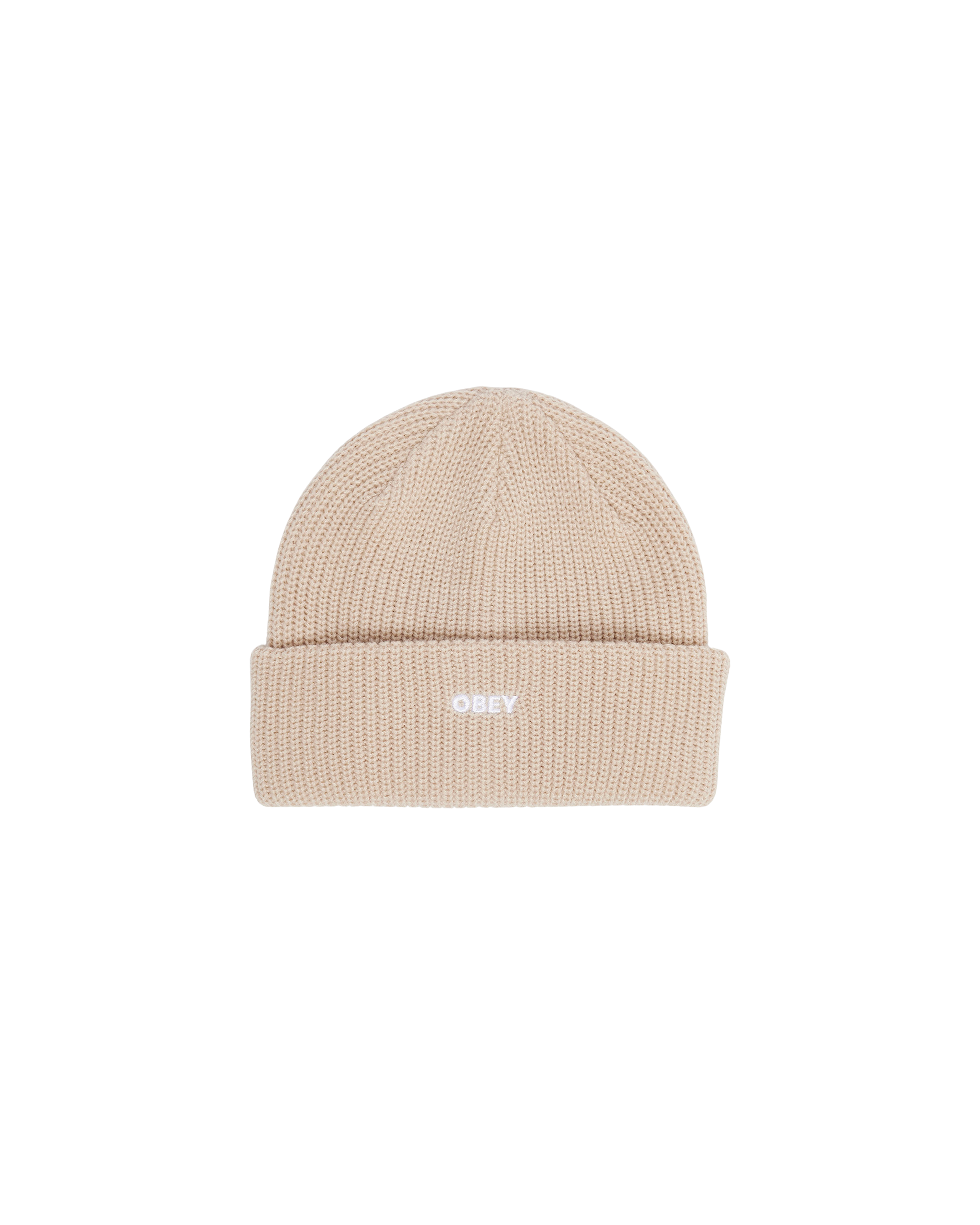 obey future beanie silver grey (zoomed)