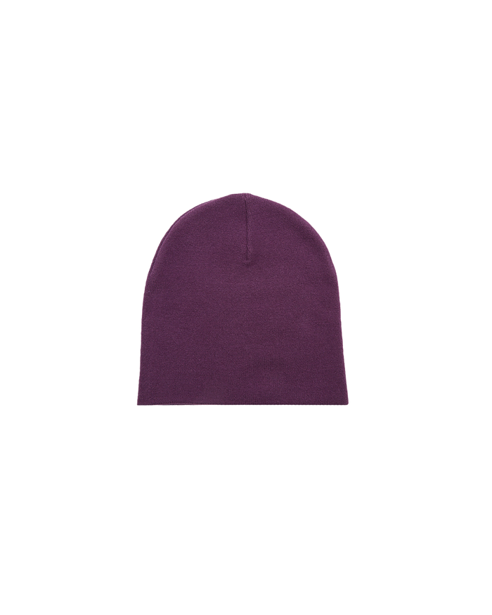 obey label beanie imperial purple - alternate view