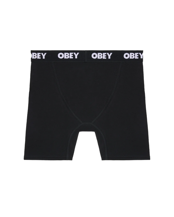 obey est works 2 pack boxers black - alternate view