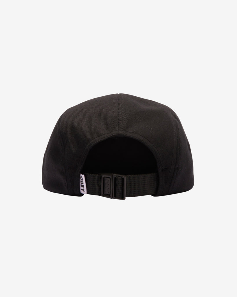 OBEY BOLD LABEL ORGANIC CAMP HAT BLACK | OBEY Clothing