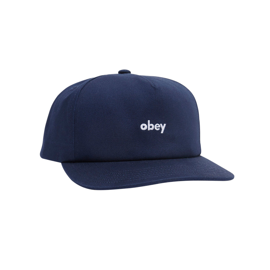 OBEY LOWERCASE 5 PANEL SNAP MILD NAVY