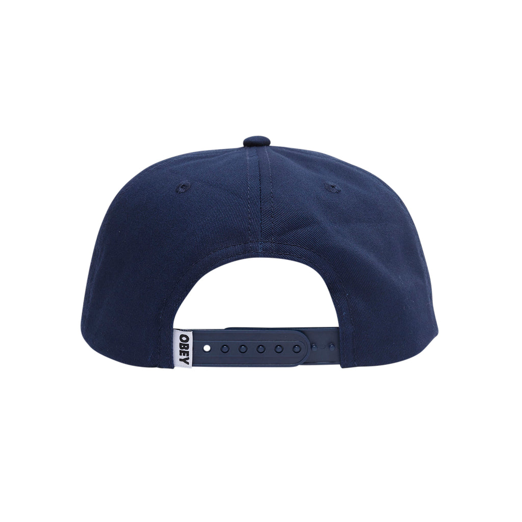 OBEY LOWERCASE 5 PANEL SNAP MILD NAVY | OBEY Clothing