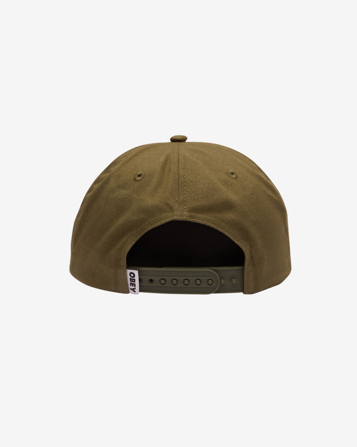 obey og snapback olive (zoomed)