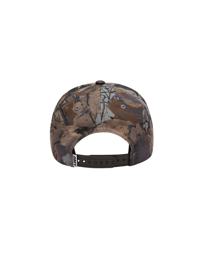 obey-delta-5-panel-snapback-fence-camo-multi - alternate view