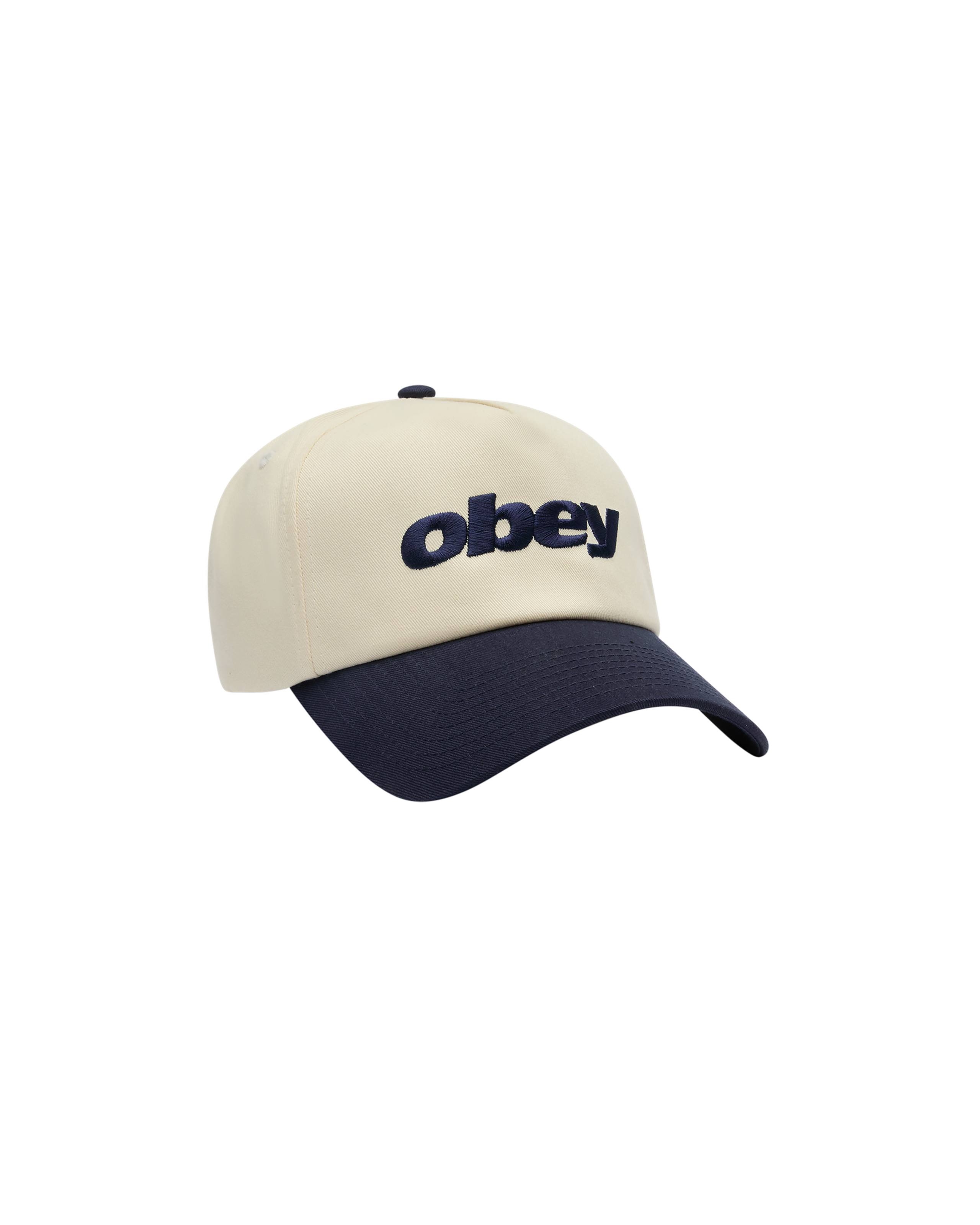 obey delta 5 panel snapback navy multi (zoomed)