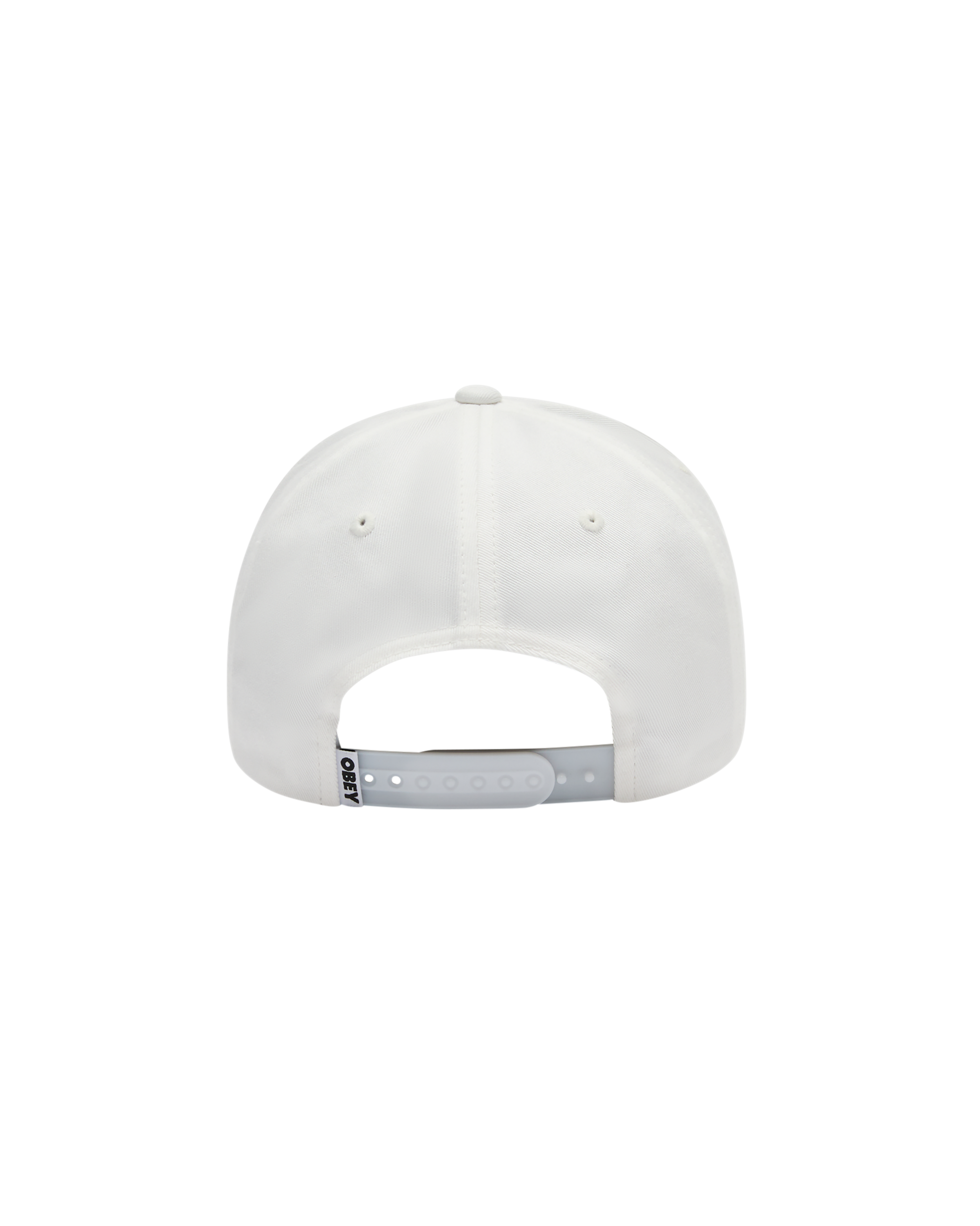 obey delta 5 panel snapback white (zoomed)