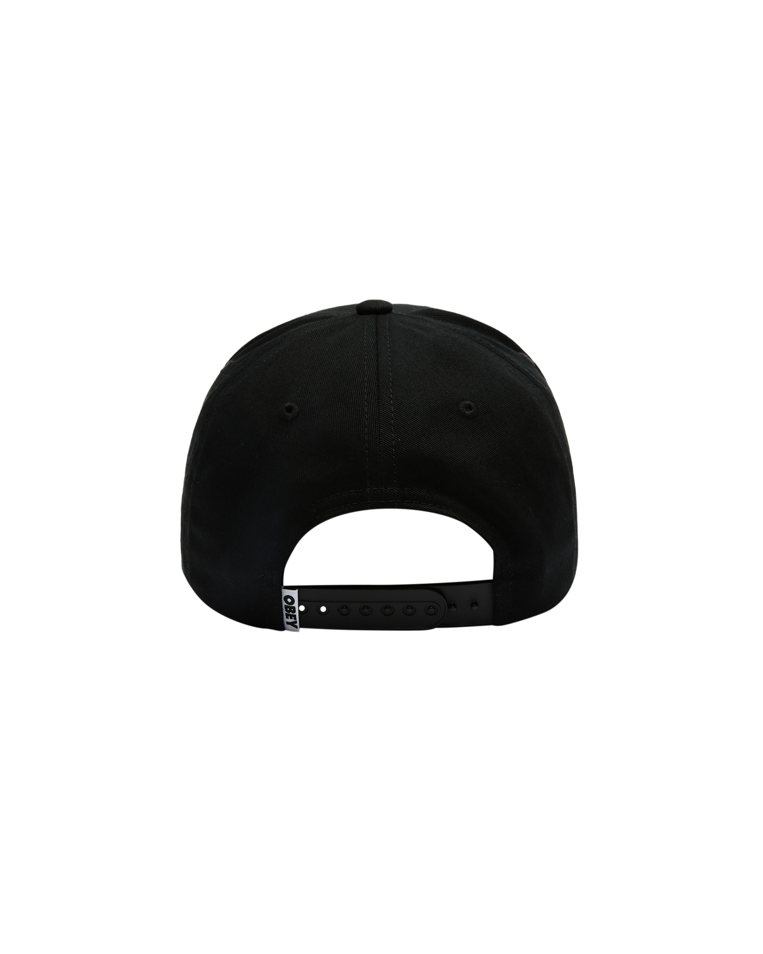 obey ranch 5 panel snapback black (zoomed)