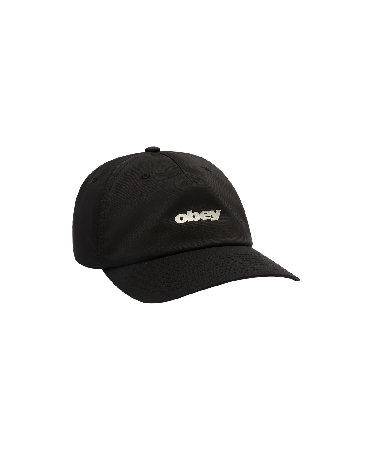 obey stride 5 panel strapback black