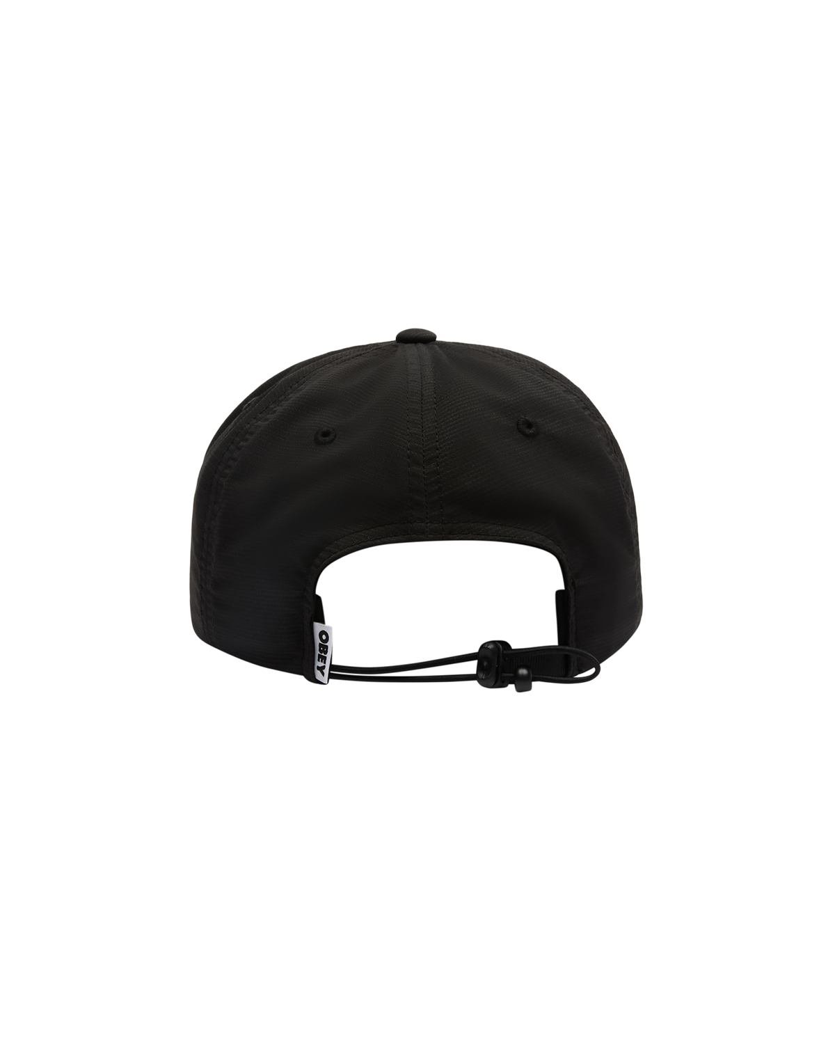 obey stride 5 panel strapback black