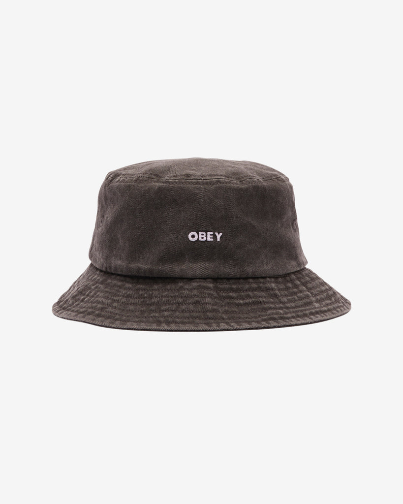 OBEY BOLD PIGMENT BUCKET HAT PIGMENT BLACK | OBEY Clothing