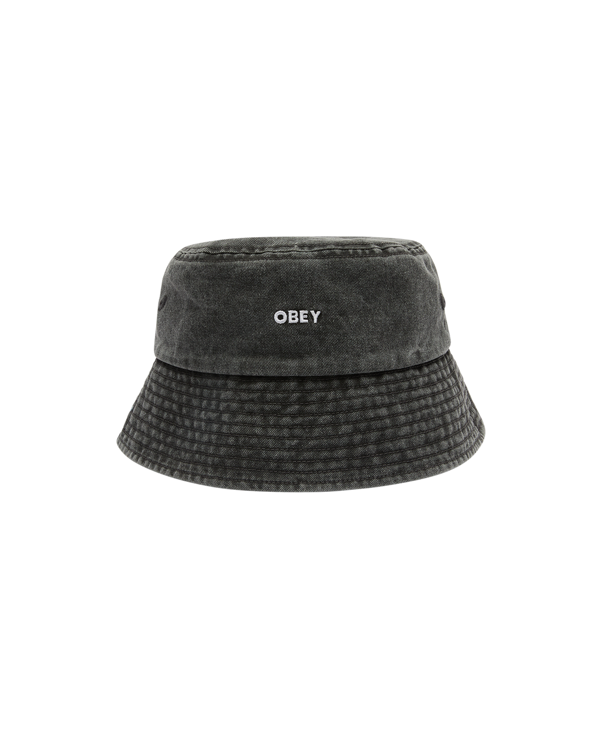 obey bold pigment twill bucket hat pigment black