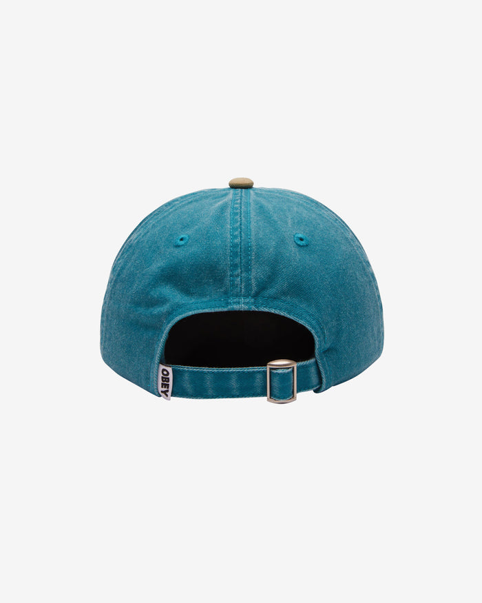 obey lowercase pigment 2 tone hat pigment teal multi - alternate view