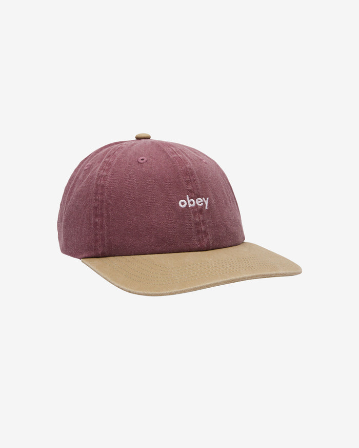 obey lowercase pigment 2 tone hat pigment vino multi