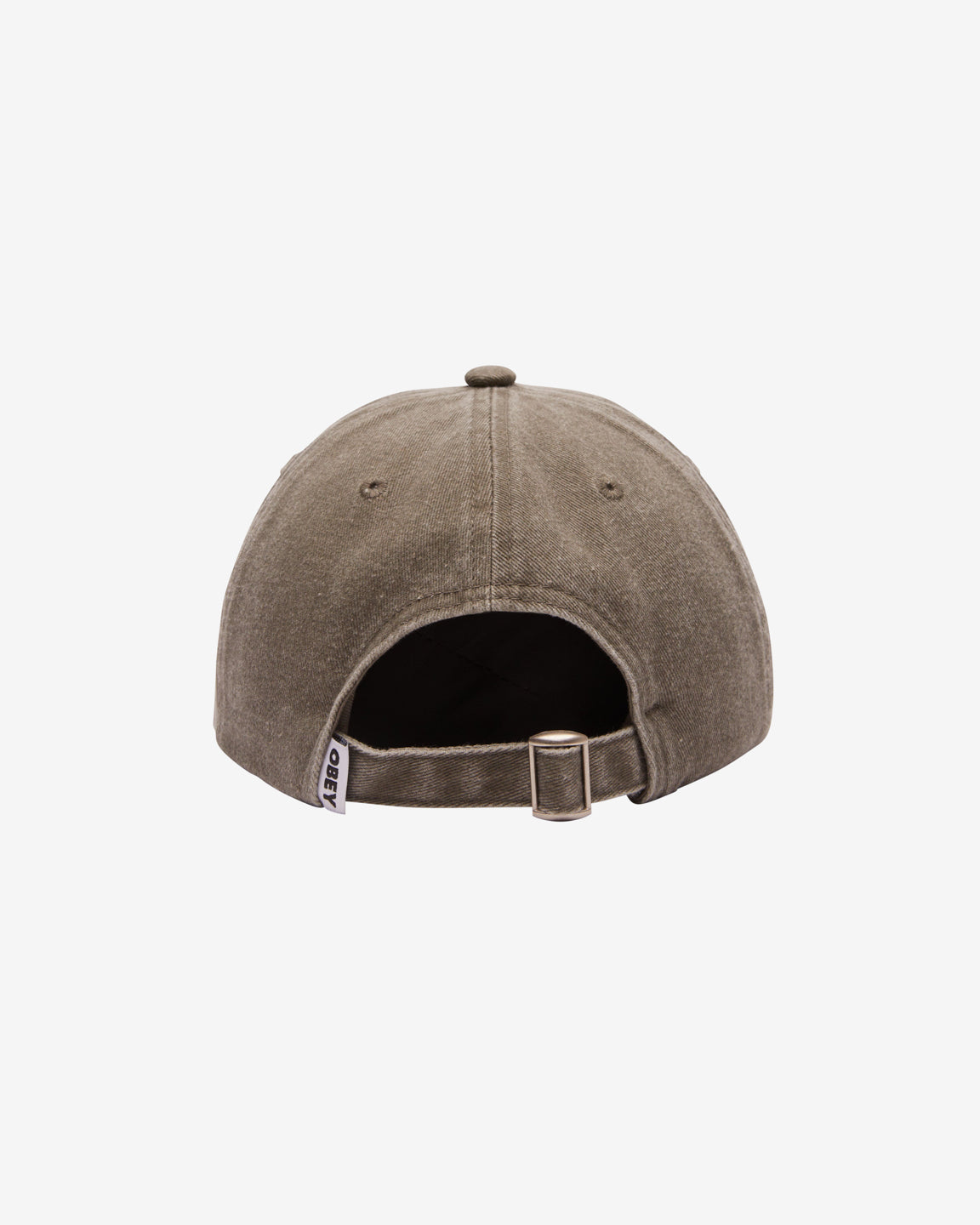 obey pigment lowercase hat pigment olive (zoomed)