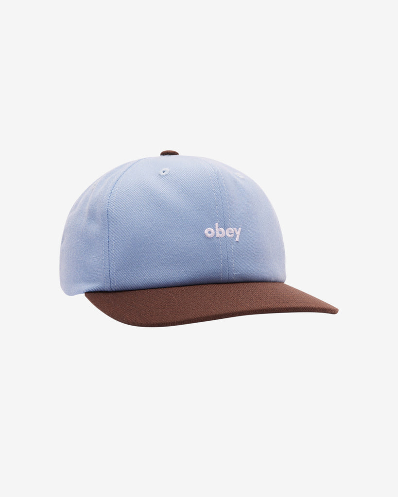 OBEY II TONE LOWERCASE 6 PANEL LIGHT SKY MULTI | OBEY Clothing