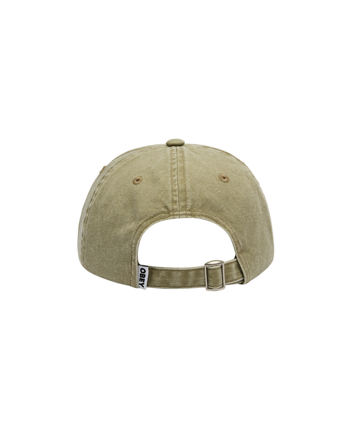 obey-pigment-bold-6-panel-strapback-pigment-khaki - alternate view