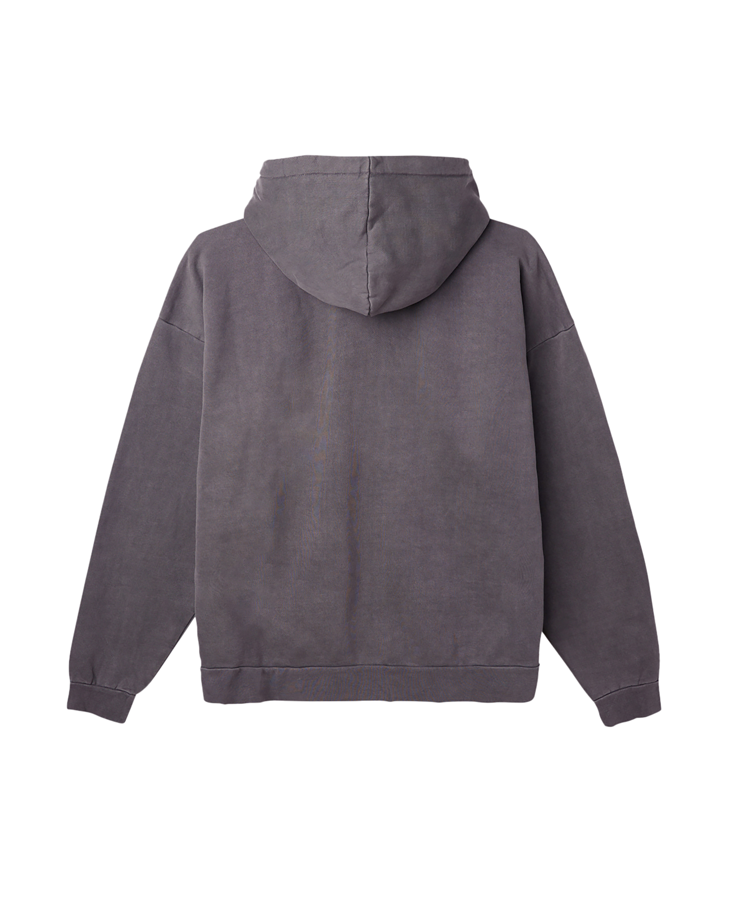 obey lowercase pigment zip hood pigment digital black (zoomed)