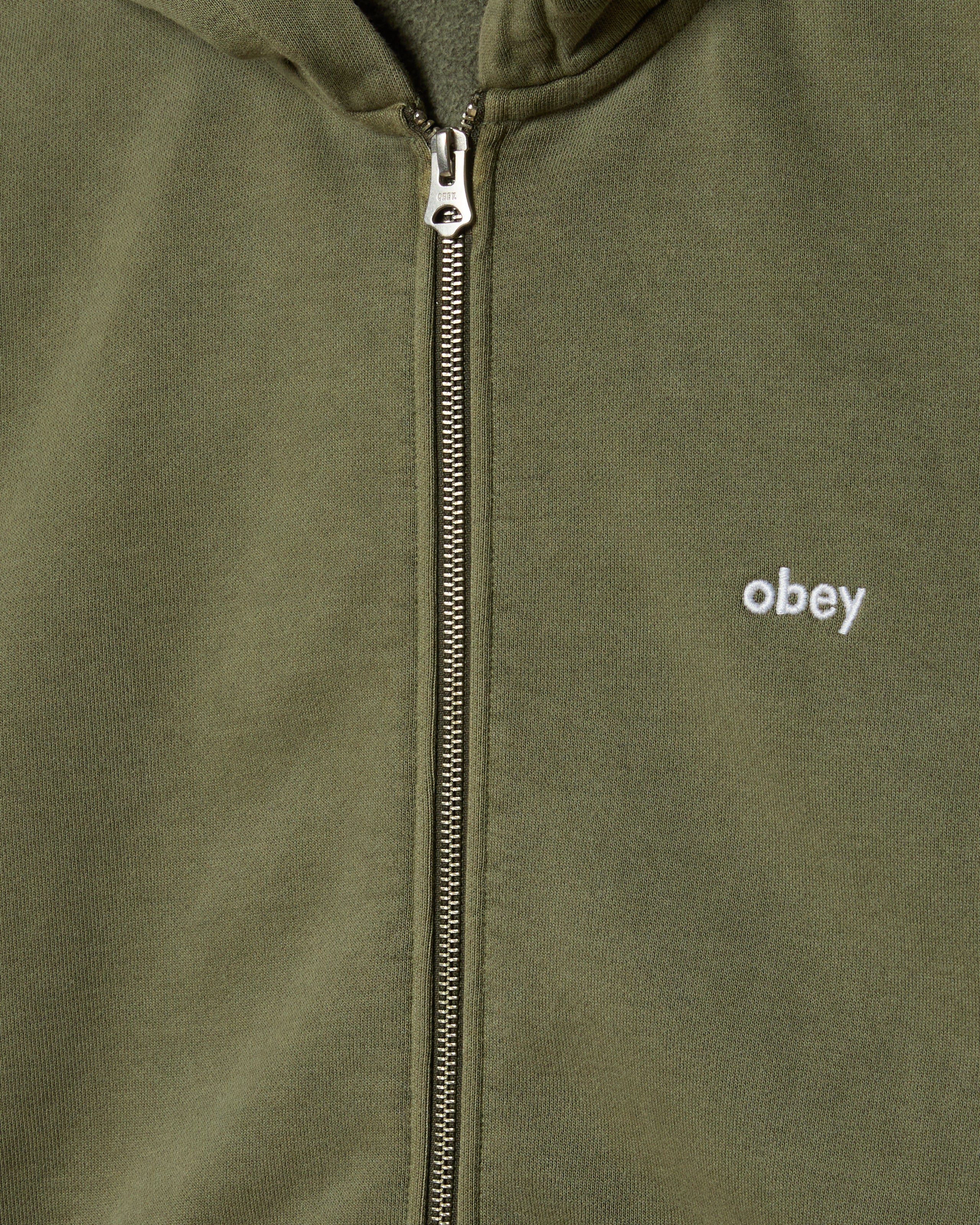 LOWERCASE PIGMENT ZIP HOOD (zoomed)