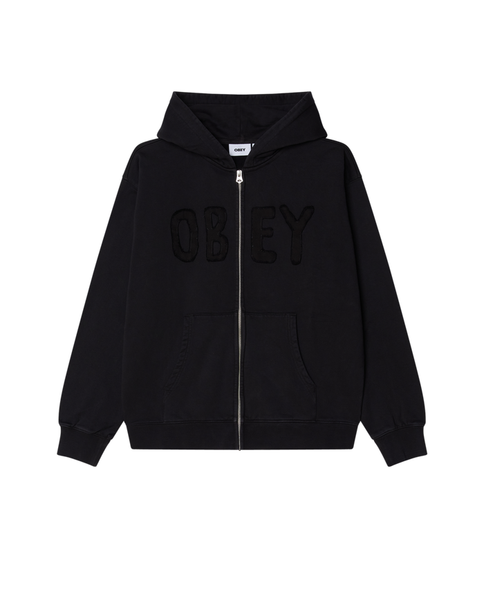 HYBRID FADED ZIP HOOD