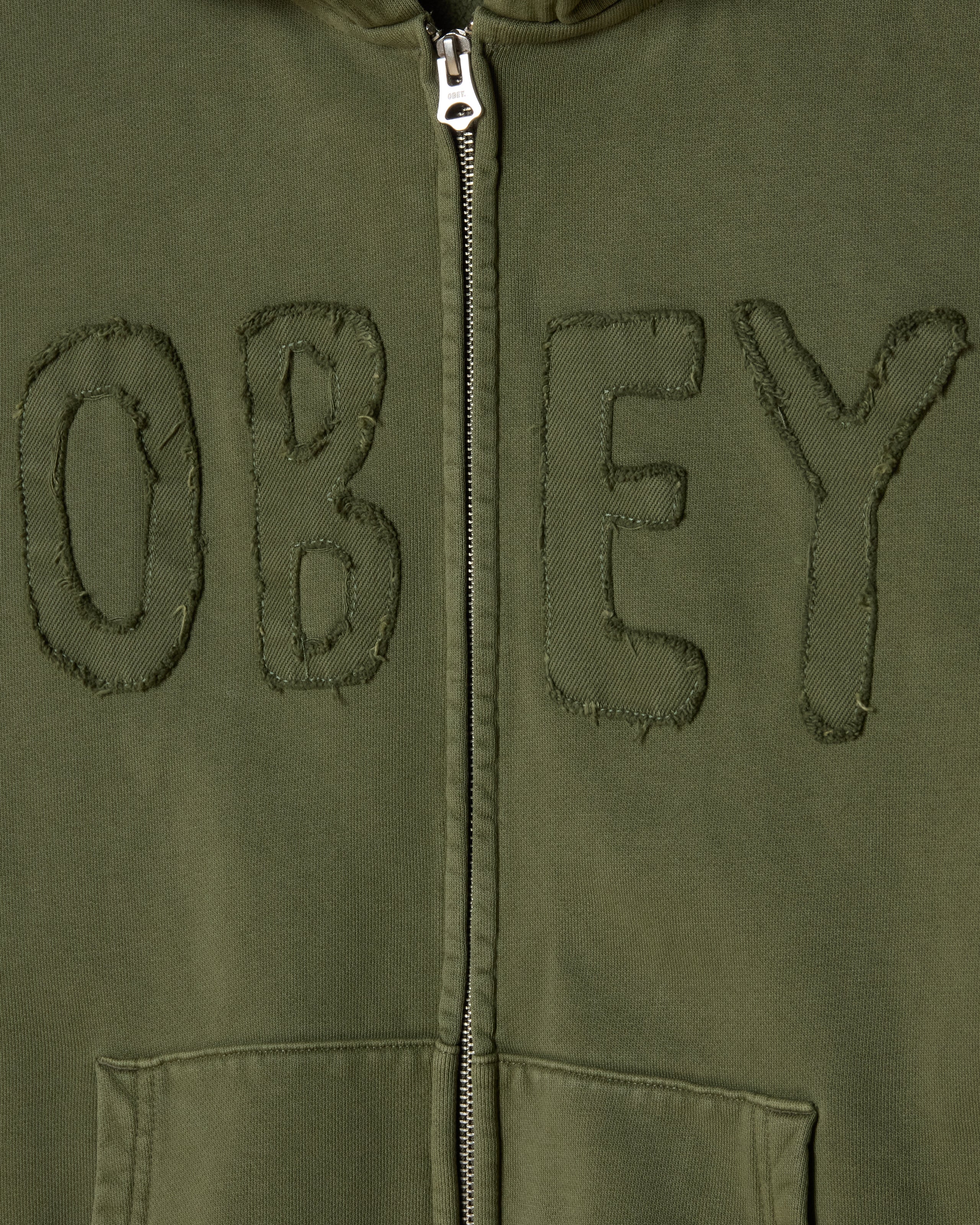 HYBRID FADED ZIP HOOD (zoomed)