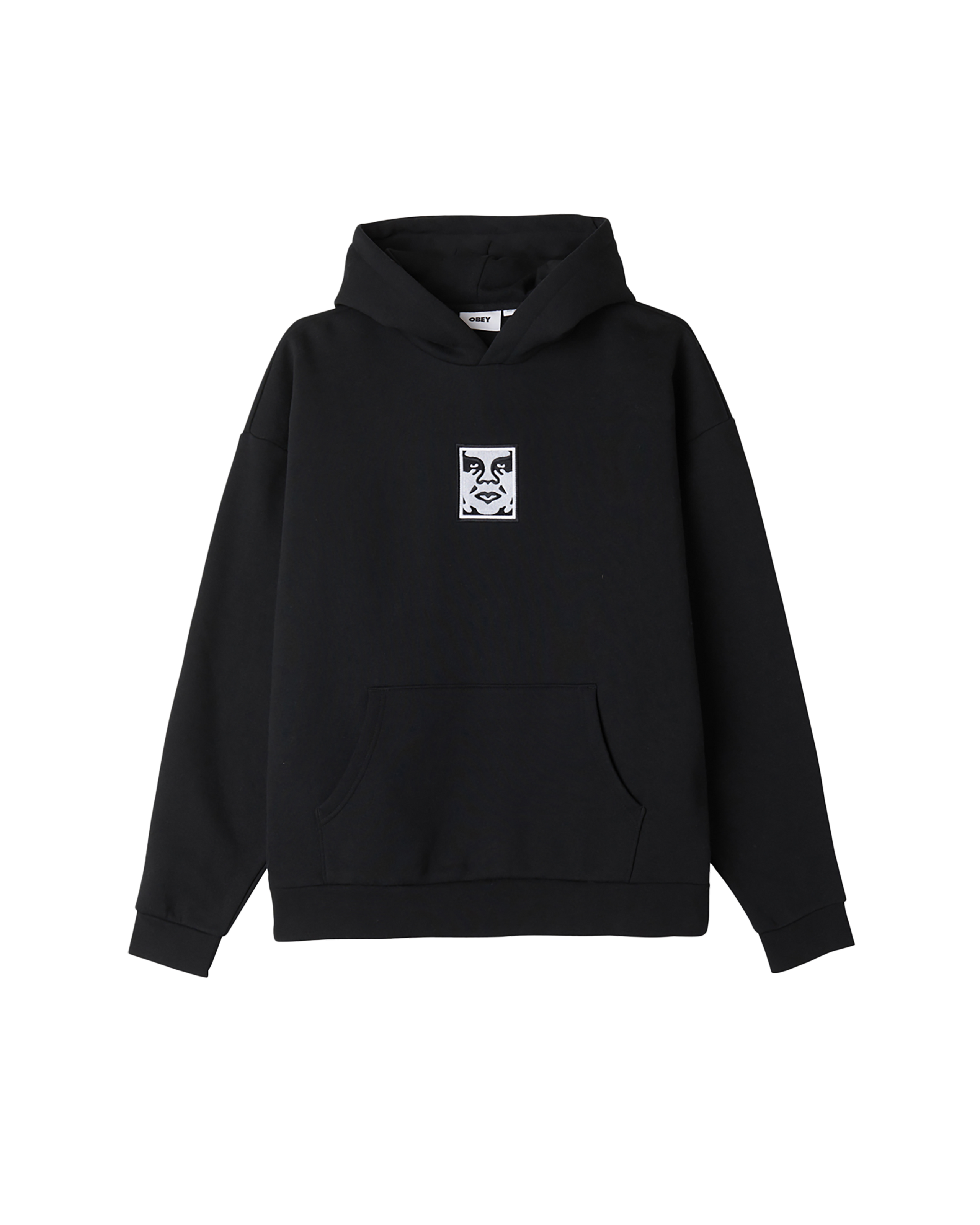 obey icon extra heavy pullover black (zoomed)