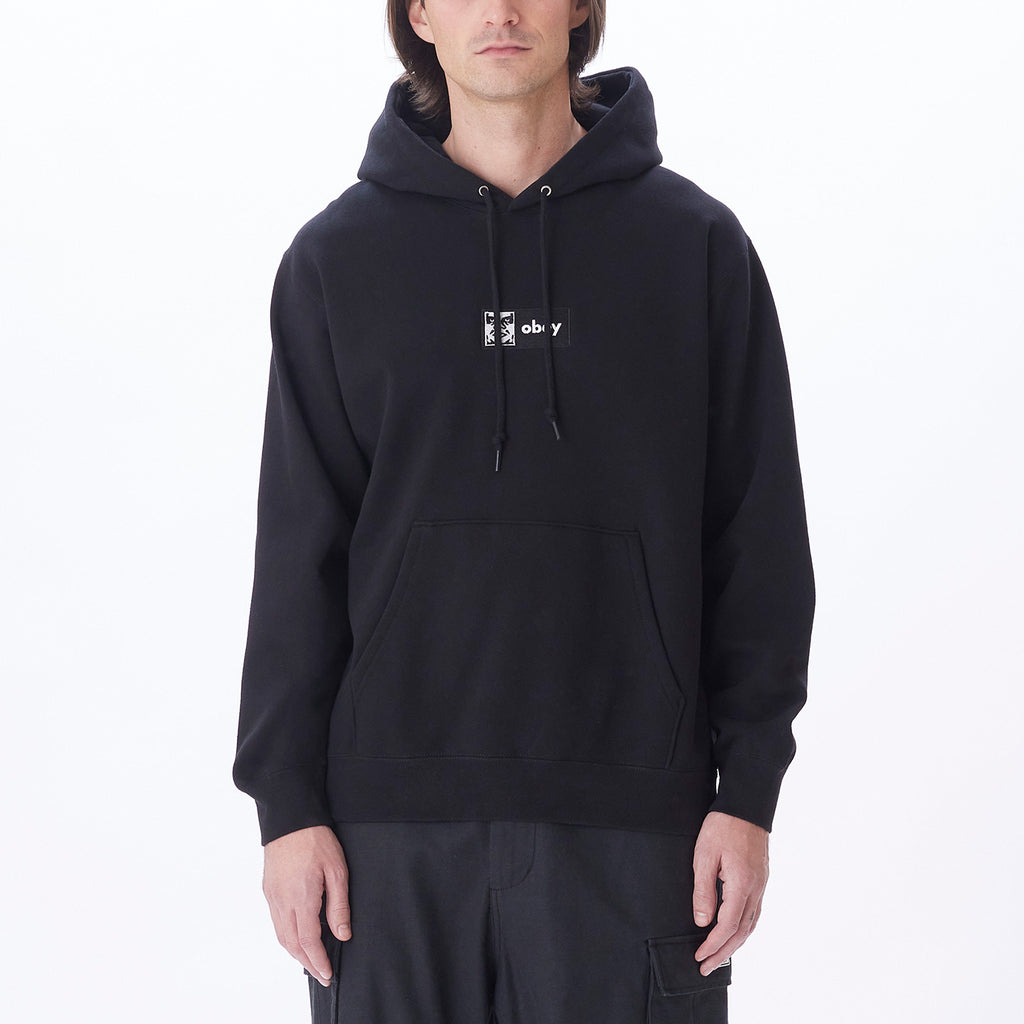 OBEY ICON PULLOVER HOOD BLACK | OBEY Clothing
