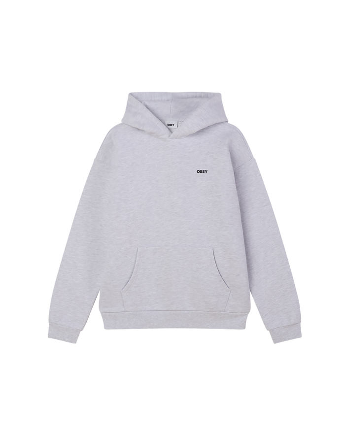 obey bold icon pullover ash grey - alternate view