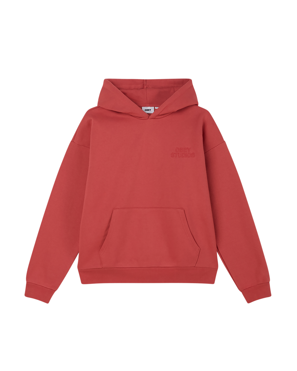 obey studios pullover mineral red