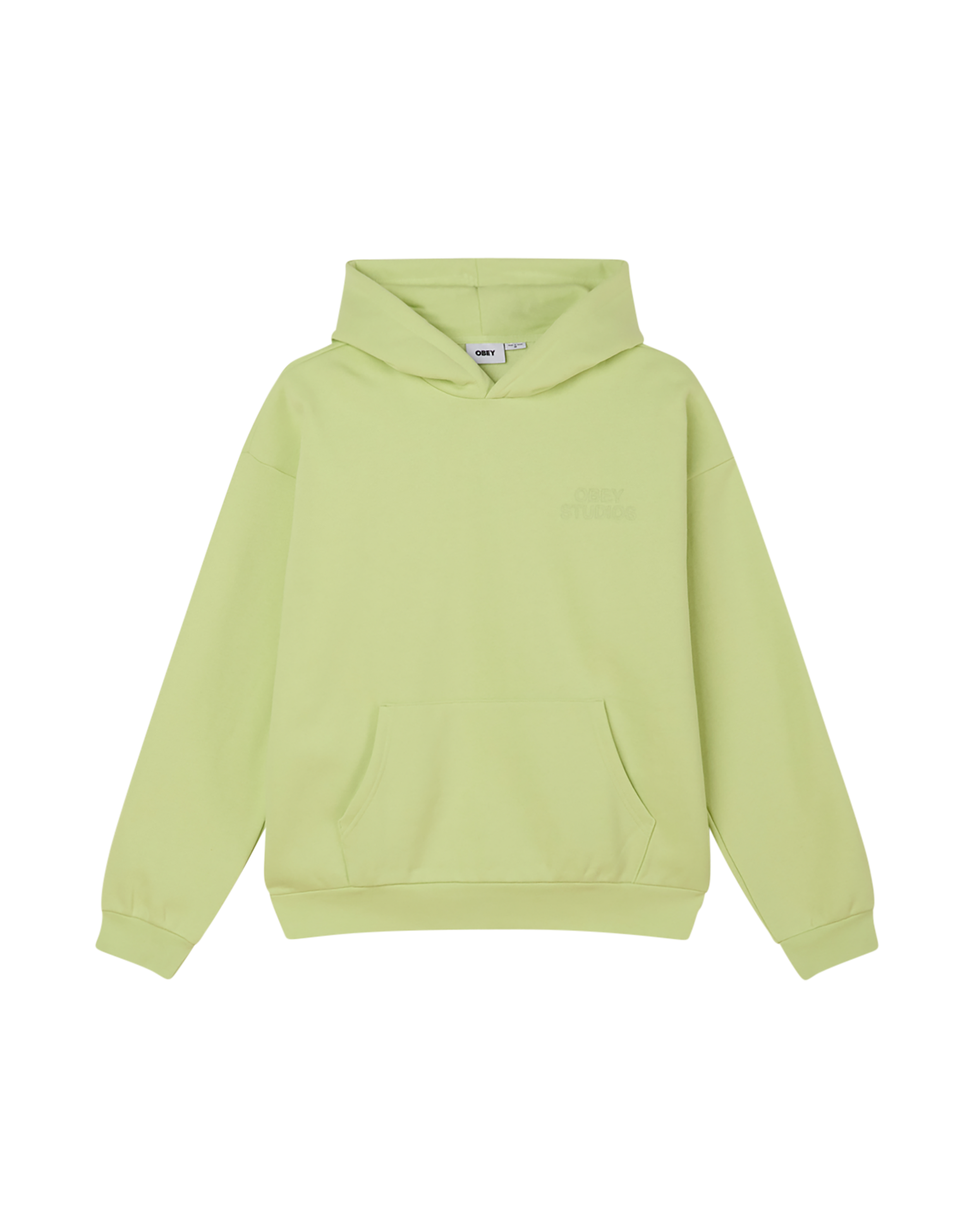 obey studios pullover shadow lime (zoomed)
