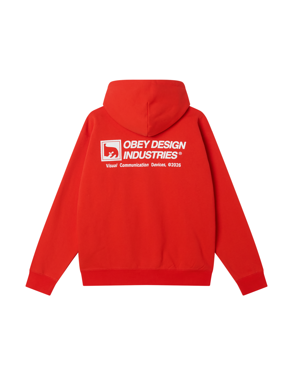 OBEY Design INDUSTRIES PULLOVER FIERY RED / XL