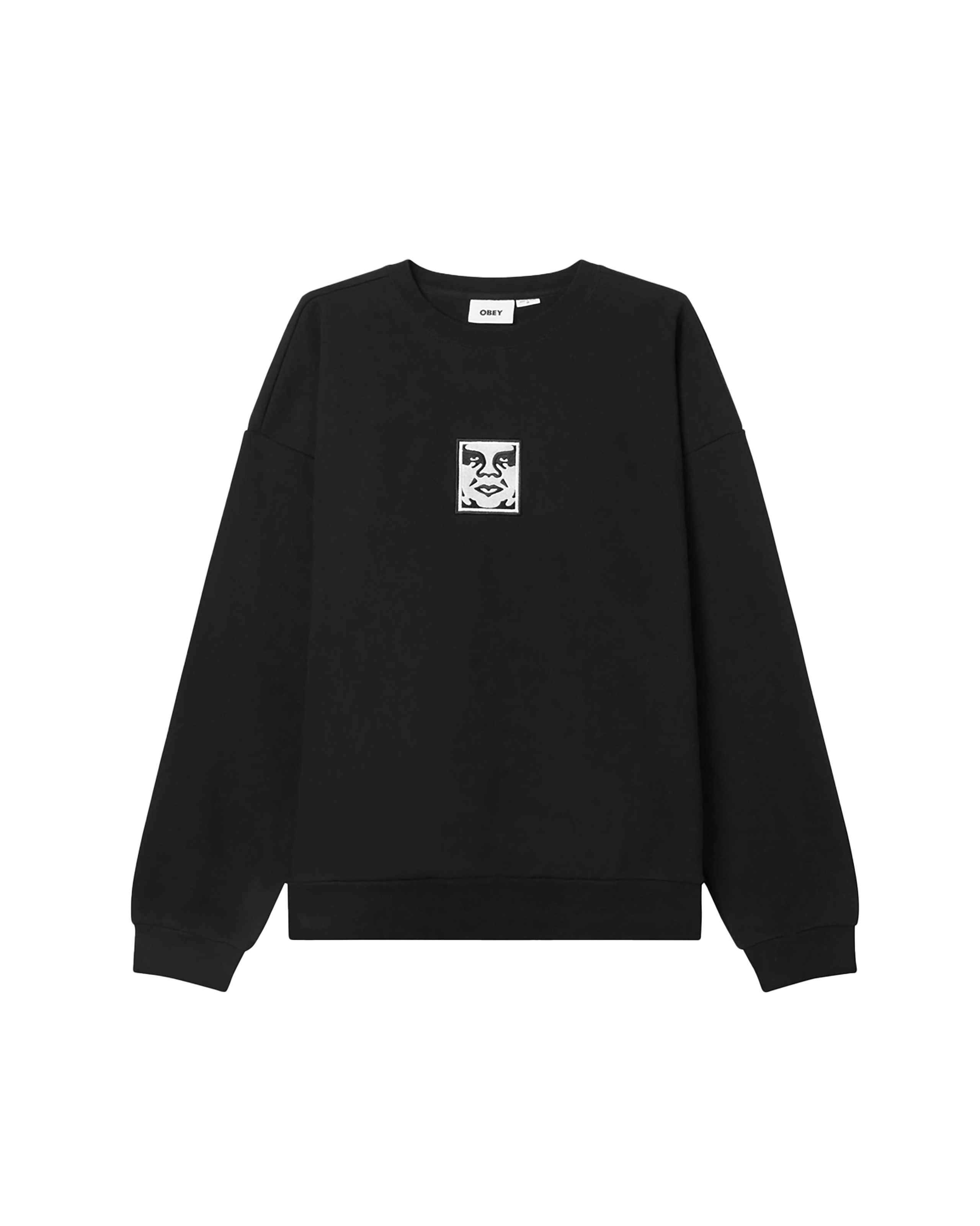 icon crewneck black (zoomed)