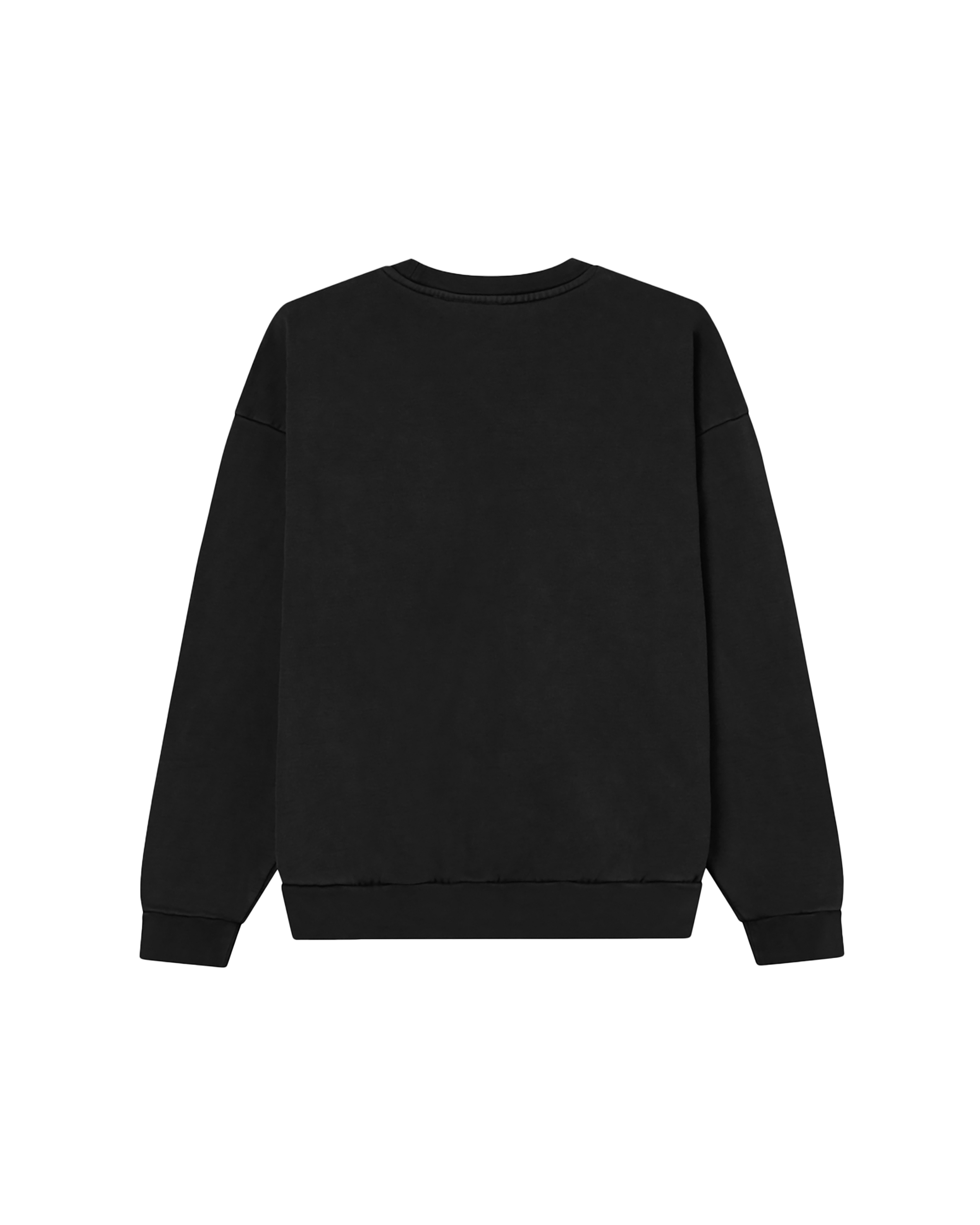 icon crewneck black (zoomed)