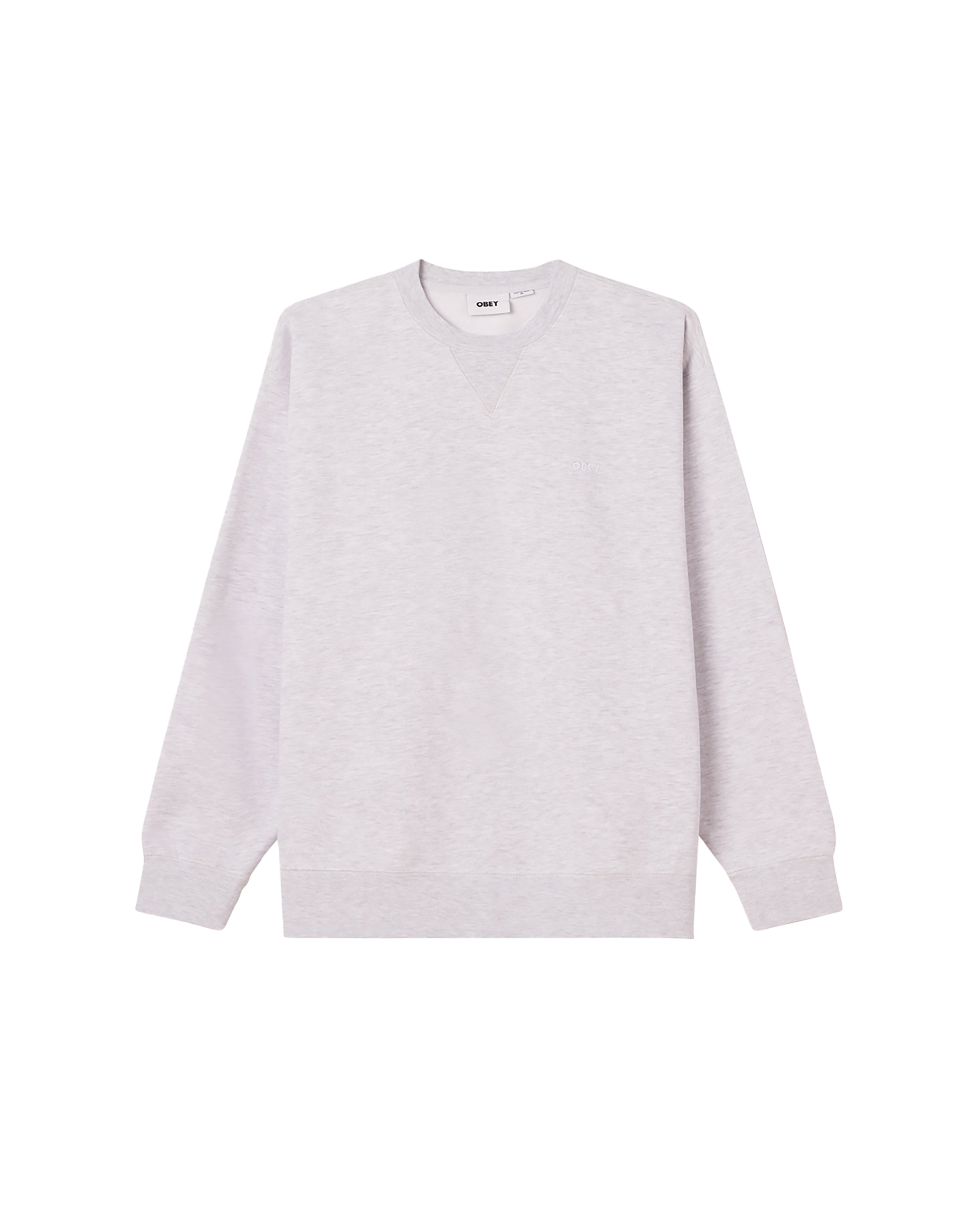 est works bold crewneck ash grey (zoomed)