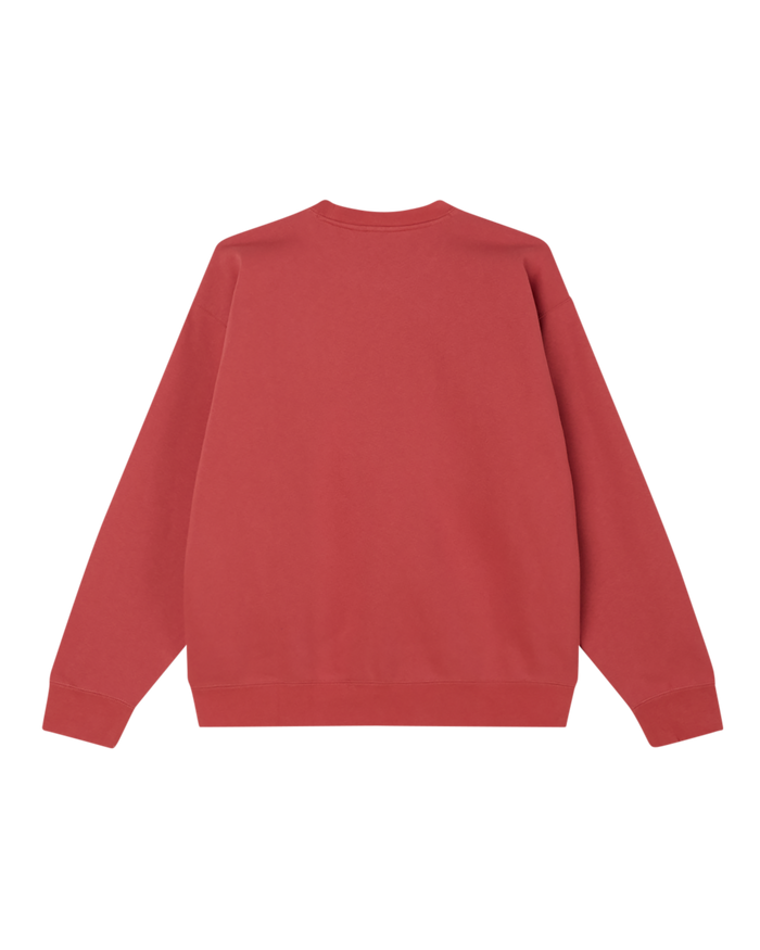 obey digable crewneck mineral red - alternate view