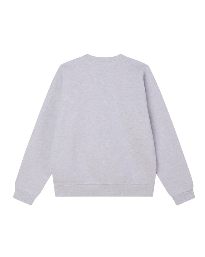obey bold crewneck ash grey - alternate view