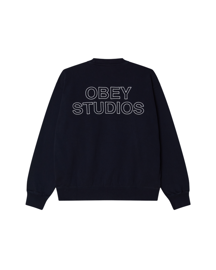 OBEY STUDIOS FADED CREWNECK