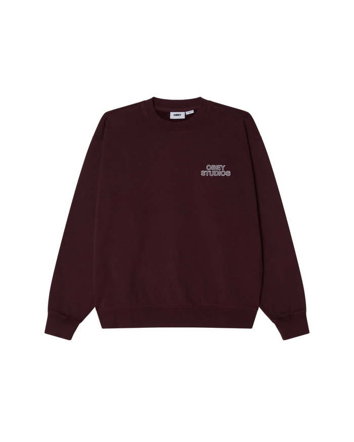 OBEY STUDIOS FADED CREWNECK - alternate view