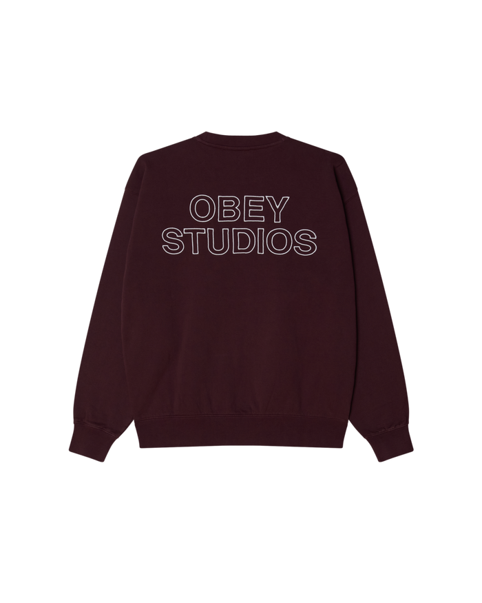 OBEY STUDIOS FADED CREWNECK