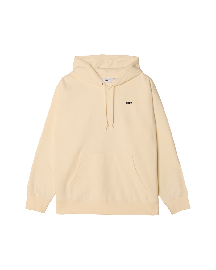 obey icon stencil flame pullover unbleached - alternate view