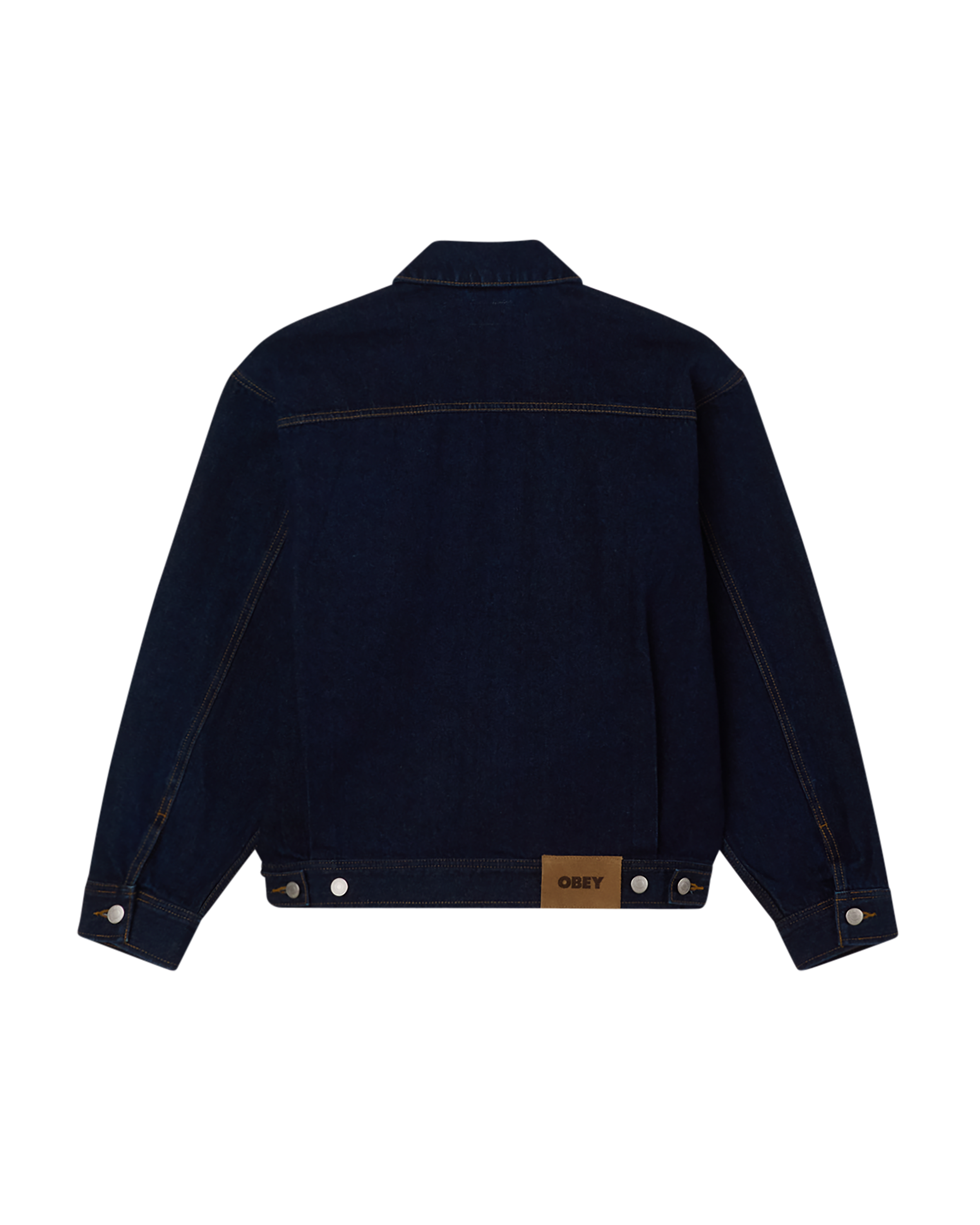 obey opena jacket rinse indigo (zoomed)