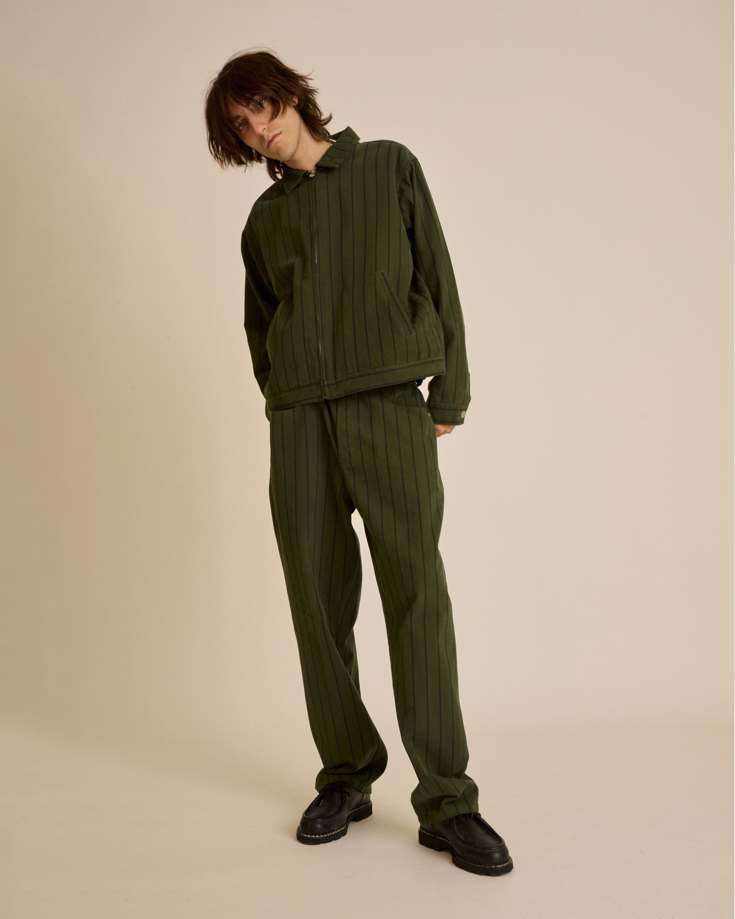 STRIPE ZIP JACKET (zoomed)