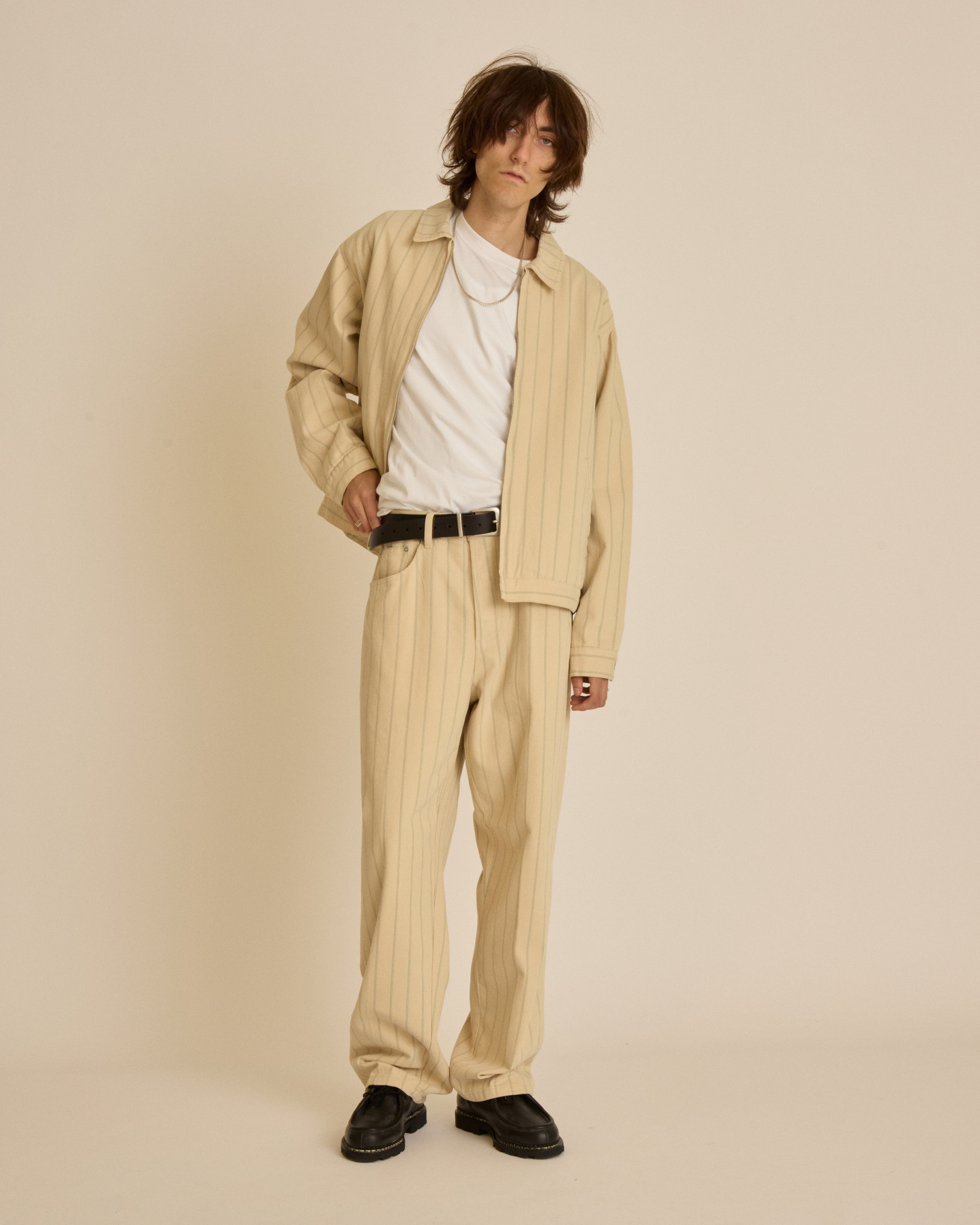 STRIPE ZIP JACKET (zoomed)