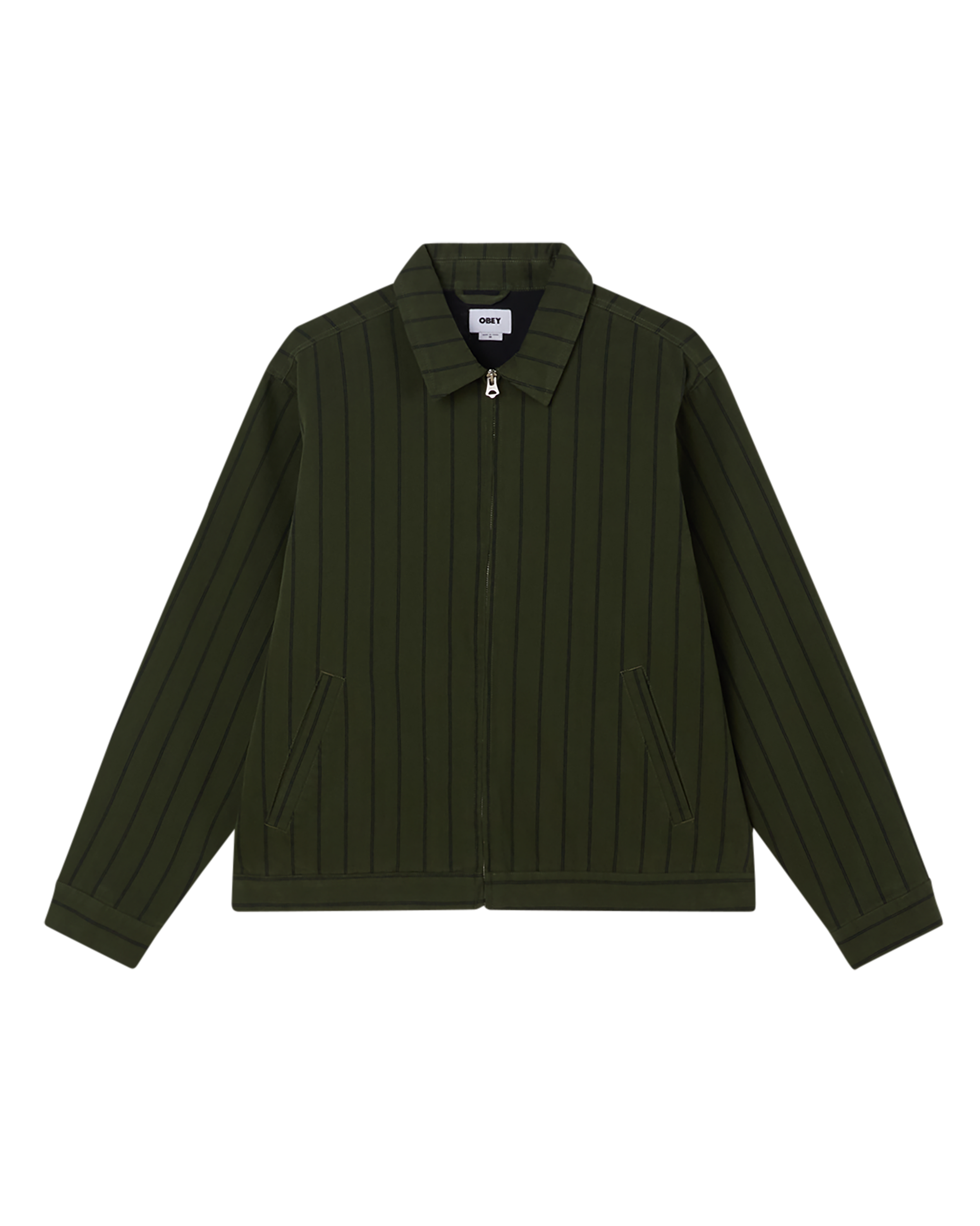 obey stripe zip jacket duffle bag multi (zoomed)