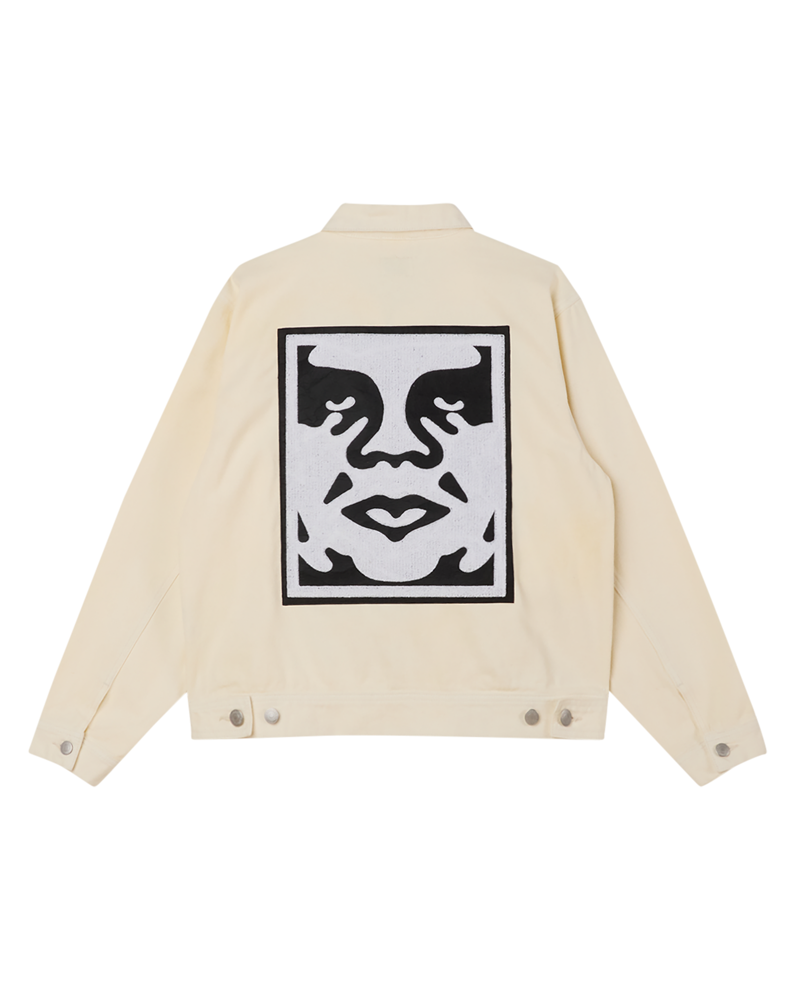 obey icon hardwork zip jacket unbleached (zoomed)