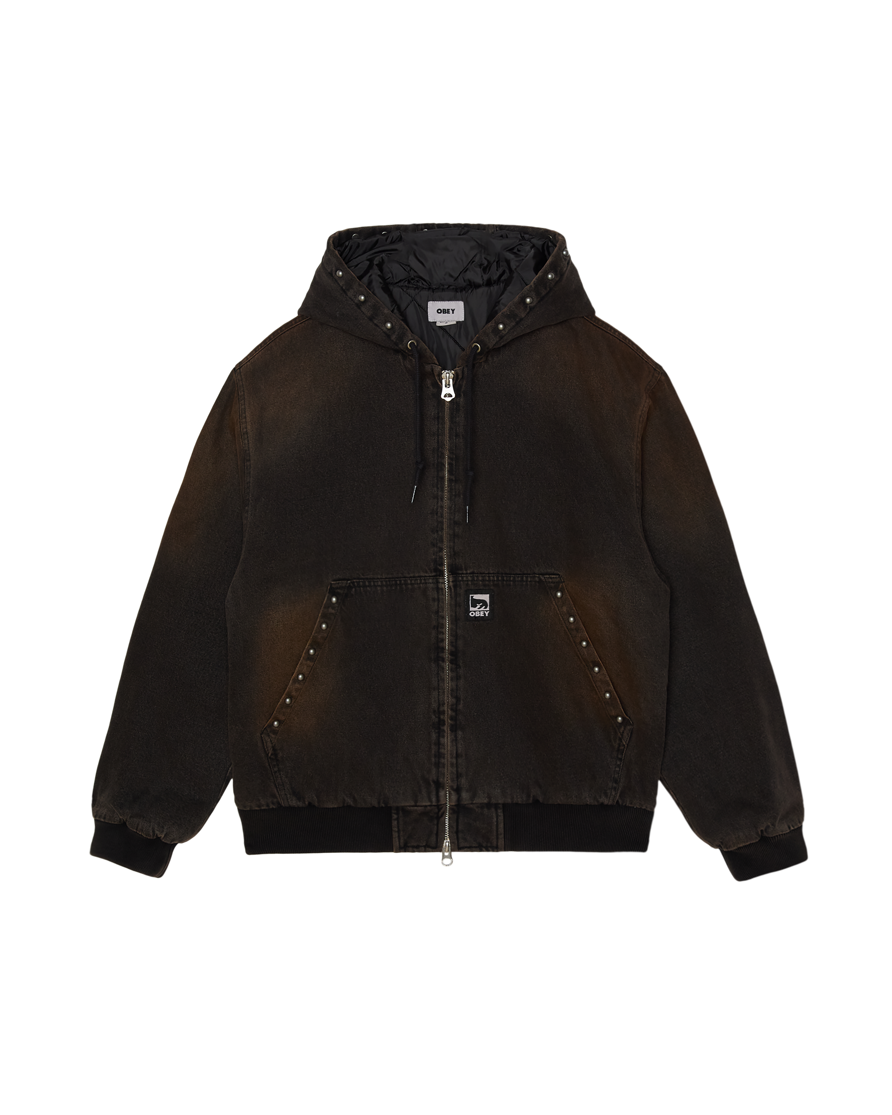 STUDDED ZIP UP JACKET – OBEY CLOTHING